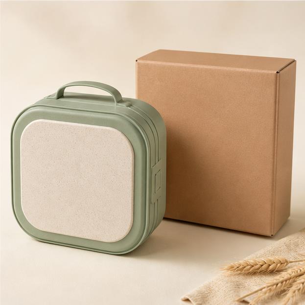 Custom Wheat-Straw + PP Kids Outdoor Tableware Set – storage and packaging view