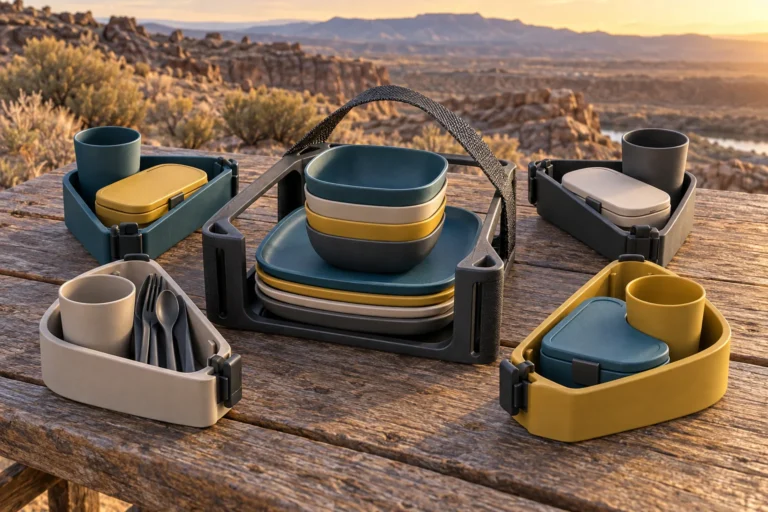 Custom Corner-Pod Camping Dinnerware Set