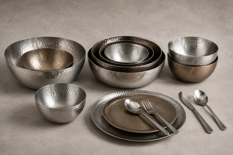 Custom Hammered Outdoor Bowl Set Development