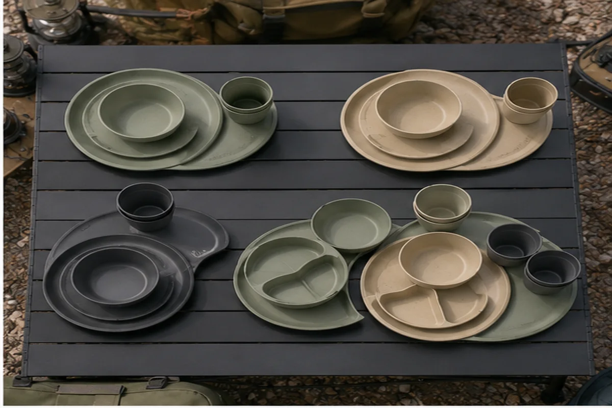 Modular Camping Plate Reference Configurations Reference configurations for a modular camping plate set