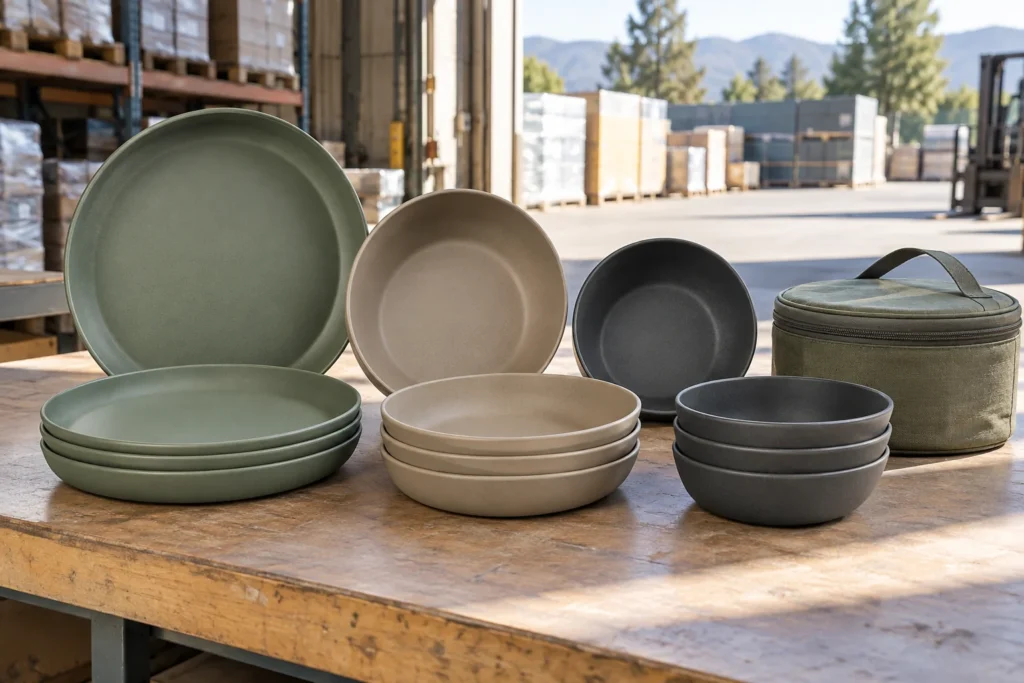 Camping plate and bowl sizes reviewed as one coordinated system