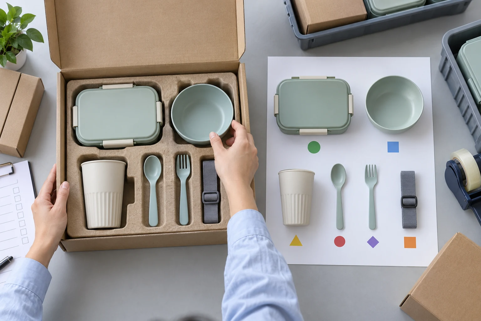 Functional Upgrade Review Buyer comparing access retention cleaning and replacement functions across camping dinnerware configurations
