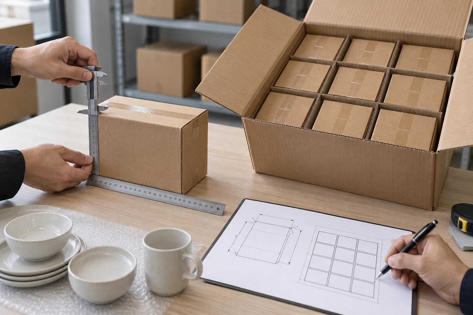 Tier Packaging and Approval Review Three camping dinnerware configurations shown with distinct carry and packaging scopes for assortment approval
