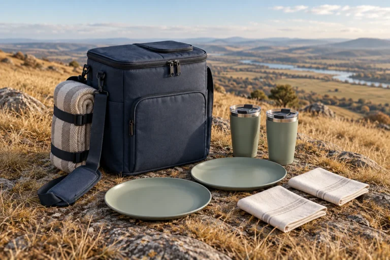 Two-Person Coffee Service Picnic Cooler Set