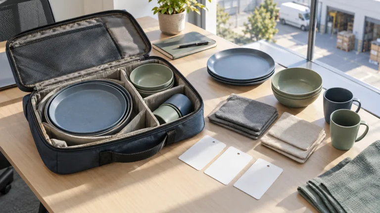 camping dinnerware transport scuff test review scene